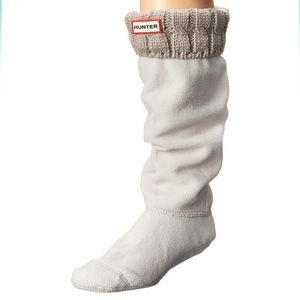 Hunter Boot Socks (Tall) Greige Stitch Cable